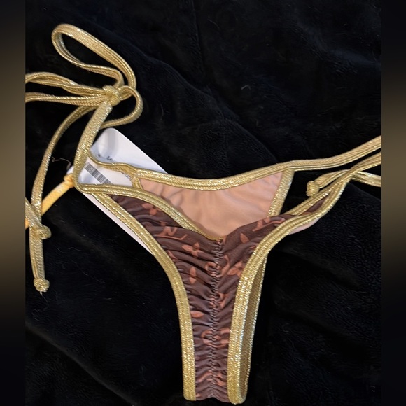 NWT LV Print Gold Trim Bikini Suits You Sexy Swimwear - Picture 4 of 4